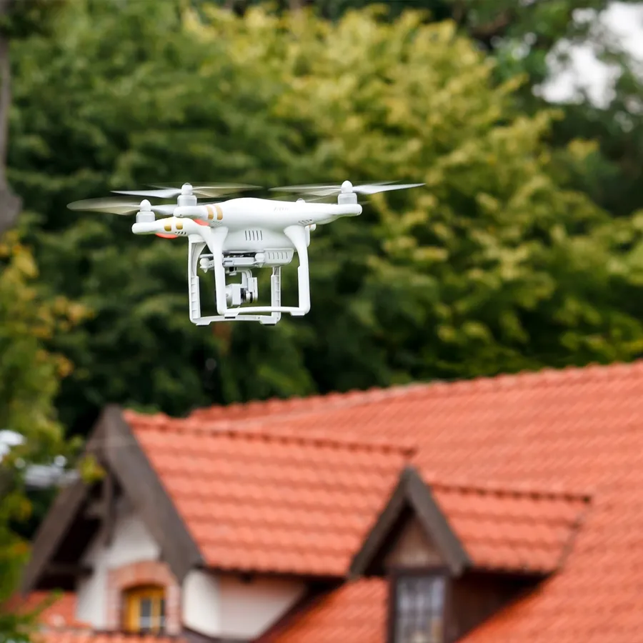 Ispezione tetti con drone